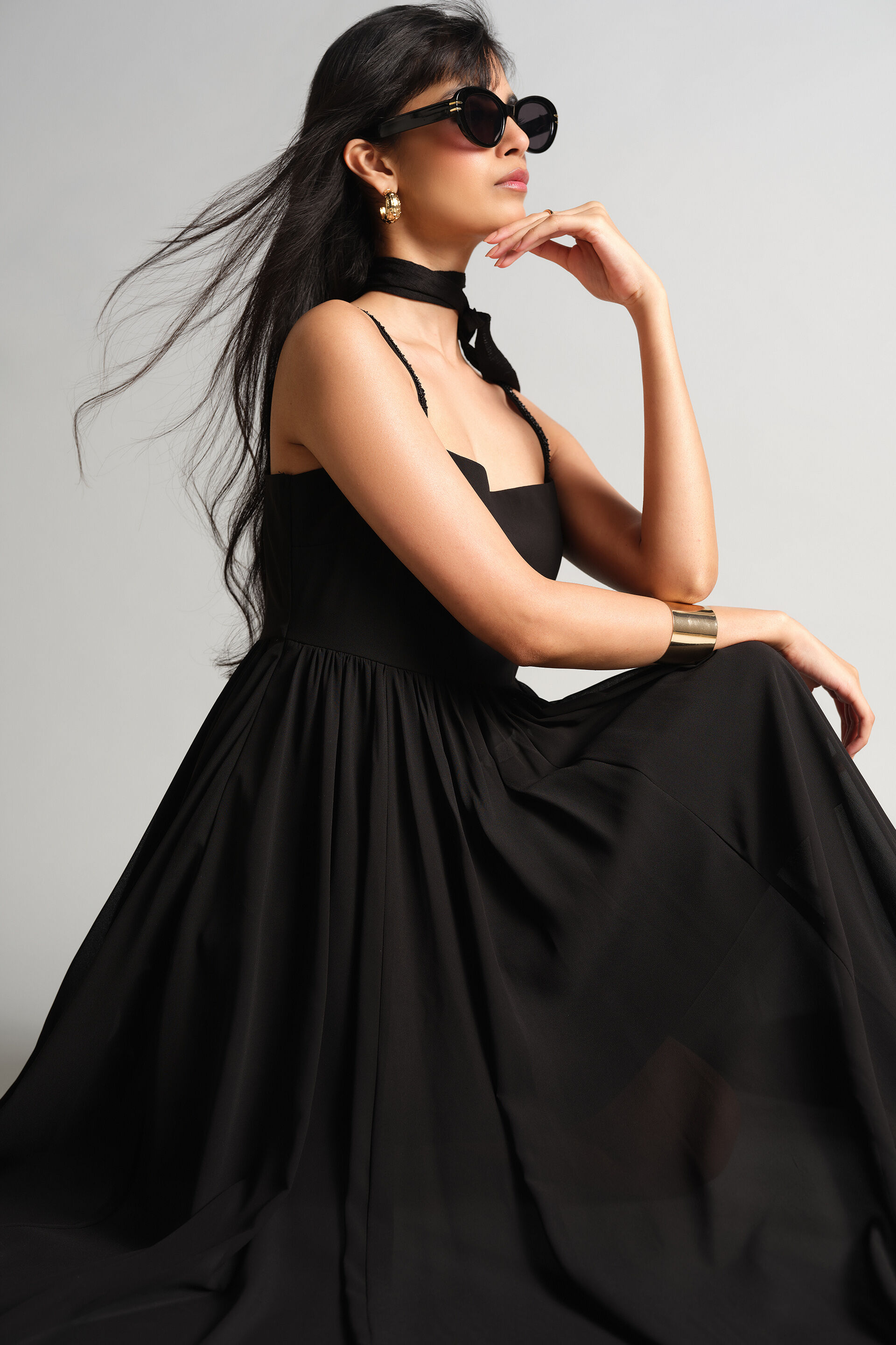 Salasabil Maxi Dress, Black, image 4